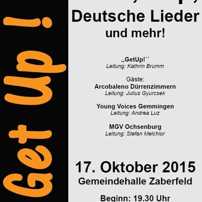 Konzert des „Get up!“ des Gesangvereins „Eintracht“ Zaberfeld 