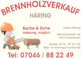 Brennholzverkauf Häring