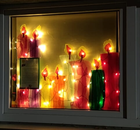 Adventsfenster am Kindergarten Sonnenblumenland Michelbach