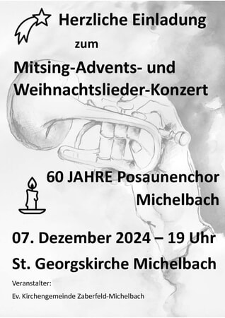 Im Anschluss an das Konzert sind Sie herzlich zu Glühwein und Grillwurst eingeladen!