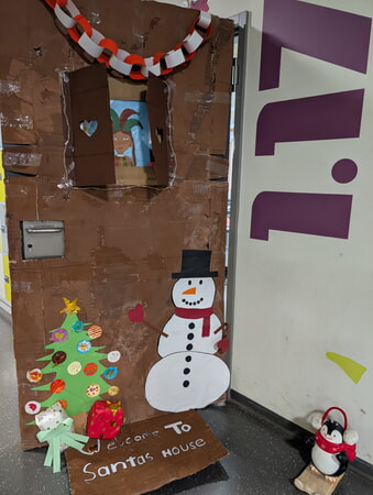 Wintert&uuml;r der Klasse 6b