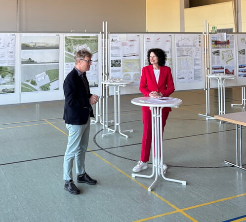 BMin Diana Danner mit Architekt Thorsten Kock