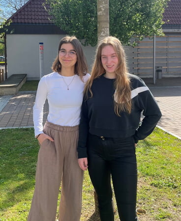 links Frank Kientsch und rechts Marie Kenngott