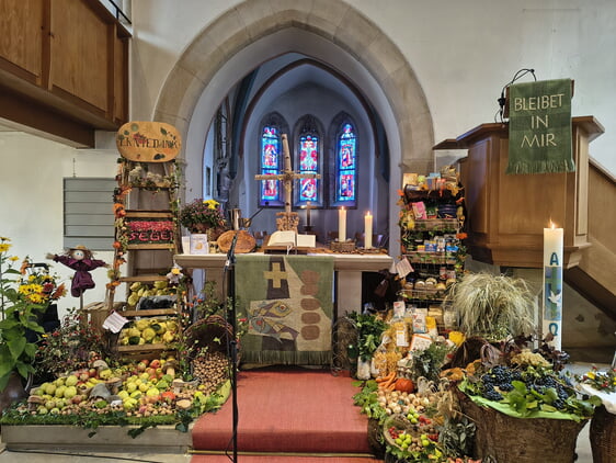 Erntedank in der Zaberfelder Kirche