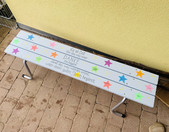 Das Geschenk der Vorschüler an die Kita - aus alt mach neu!