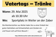 Herzliche Einladung zur Vatertags-Tränke!