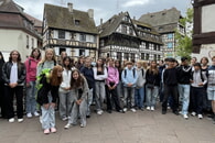 Französisch-Schüler/innen der RSG in Straßburg beim Europaparlament