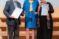 Goldene Bürgermedaille für Heidrun Lichner und Wolfgang Schönfeld