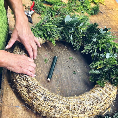 OGV Adventskranz binden  