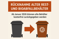 R&uuml;cknahme alter Rest- und Bioabfallbeh&auml;lter ab 2026