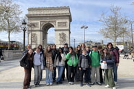 Sch&uuml;lergruppe der Realschule G&uuml;glingen auf Frankreichfahrt in Auneau