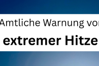 Hitzewarnung f&uuml;r die Gemeinde Zaberfeld