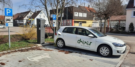 e-Carsharing und Ladesäule